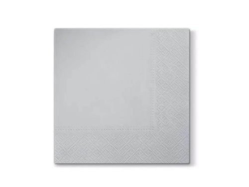Silver napkins - 33 cm - 20 pcs.