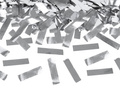 Shooting tube - silver confetti - 80 cm - 1 pcs.