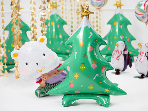 Foil balloon standing Christmas tree - 94 cm - 1 pc.