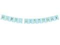 Blue banner with the inscription Happy Birthday - 175 cm - 1 pcs.
