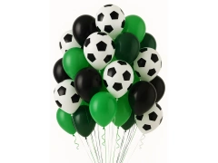 Balony lateksowe Piłka nożna - średnie - 25 szt.