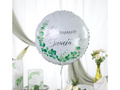 Holy Communion foil balloon with eucalyptus - 45 cm - 1 pc.