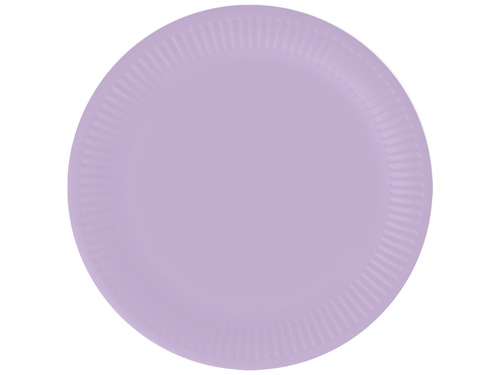 Lavender paper plates - 18 cm - 6 pcs.