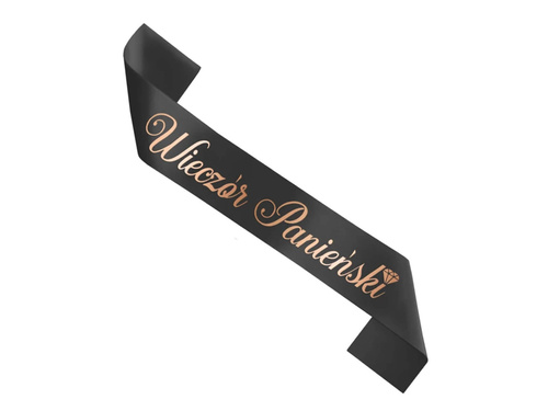 Black sash with the inscription Ladies' Night Out - 1 pc.