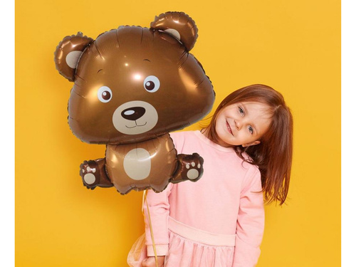 Balon foliowy Niedźwiadek - 60x55 cm - 1 szt.