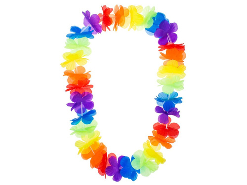 Hawaiian tropical garland necklace - 98 cm - 1 piece.