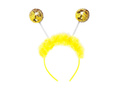 Opaska na głowę żółta ze złotymi cekinami