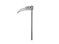 Kosa dla Kostuchy na Halloween z czaszkami - 103 cm - 1 szt.