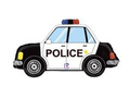 Police Shape Foil Balloon - 86 cm - 1 pc