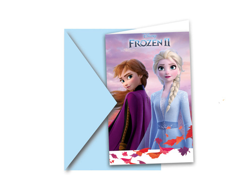 Birthday invitations Frozen 2 - Iceberg Land 2 - 6 pcs.