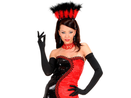 Pair of black gloves - 60 cm