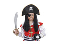 Zestaw pirata - miecz, czapka, opaska na oko, hak
