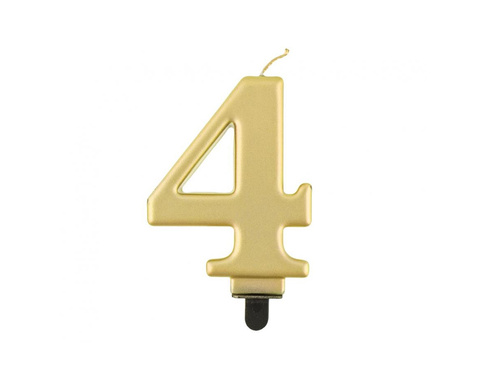 Gold Candle no 4 - 1 pc