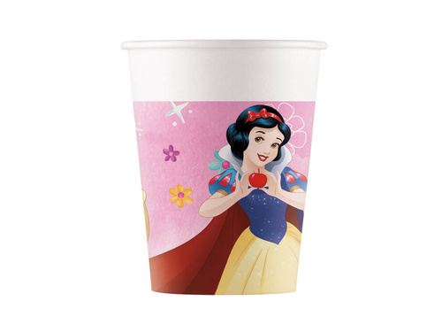 Kubeczki papierowe Princess - Księżniczki - 200 ml - 8 szt.
