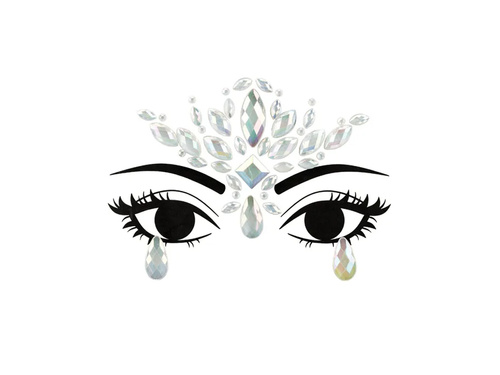 Adhesive face jewellery