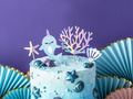 Underwater Land cake toppers - 4 pcs.