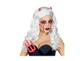 Peruka blond białą Satanic