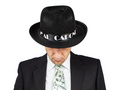 Al Capone gangster hat - black - 1 piece.