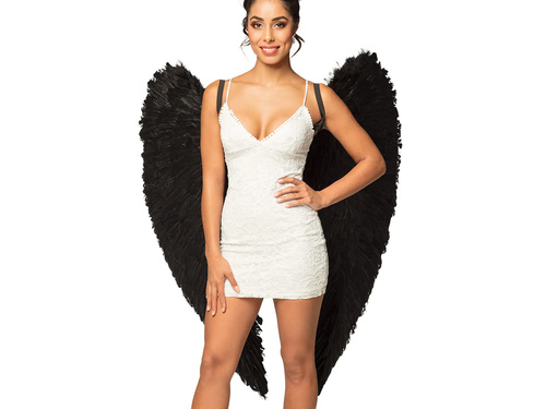 Angel wings black 120 x 120