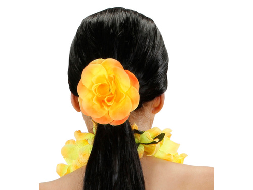 Yellow flower hair tie - 1 pc