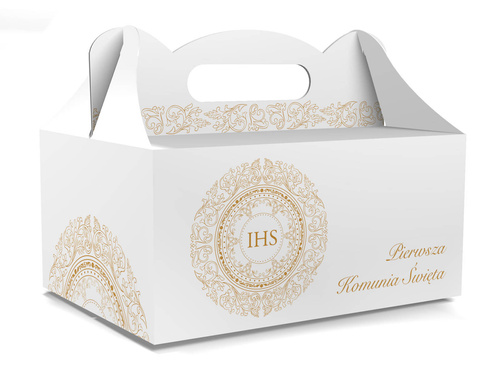 Decorative boxes for communion cake - 10 pcs.