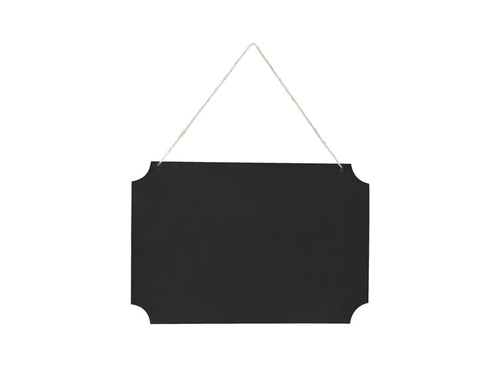 Tabliczka wisząca do napisów czarna - 45 x 30 cm - 1 kpl.