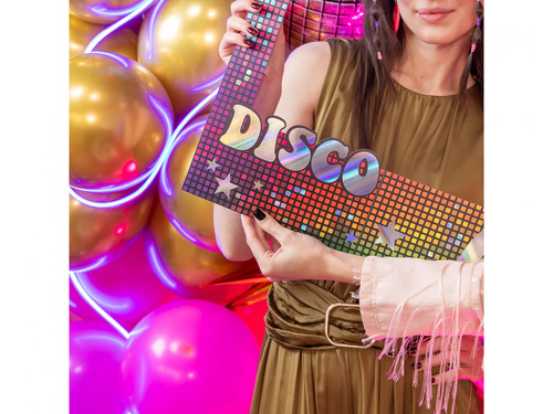 Retro Disco selfie frame - 1 pc.