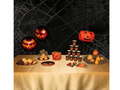 Talerzyki papierowe na Halloween Straszna Dynia - 23 cm - 10 szt.