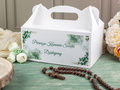 Decorative cake box white - 6 pc