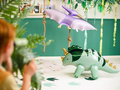 Balon foliowy Pterodaktyl fioletowy - 115 x 53 cm - 1 szt.