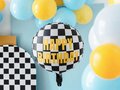 Chessboard Happy Birthday foil balloon - 35 cm - 1 pc.