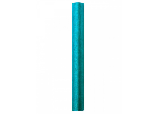 Organza plain turquoise - 36 cm x 9 meters