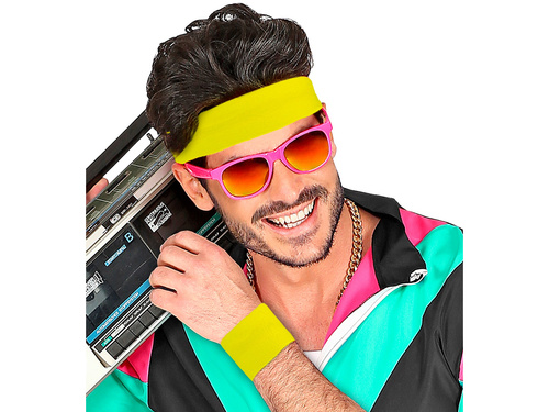 Pair of neon yellow wristbands