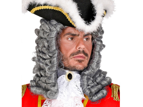 Pirate Captain with moustache wig - 1 pc