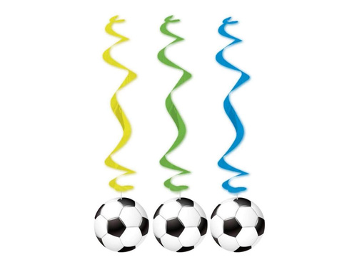 Hanging decoration Football - 3 pcs.