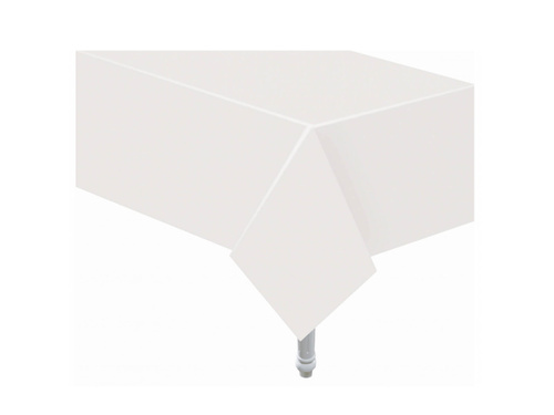 White paper tablecloth - 132 x 183 cm - 1 pcs.