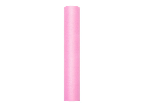 Plain pink tulle - 30 cm x 9 meters - 1 piece.