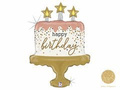 Happy Birthday Cake Foil Balloon - 84 cm - 1 pc