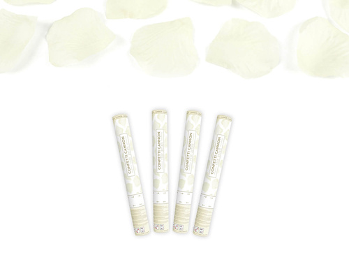 Rose petals cannon, 40 cm, creamy, 4 pc