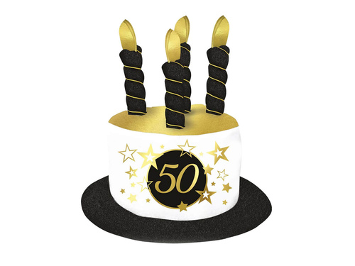50th Birthday hat - 1 pc