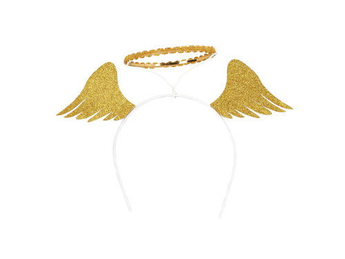 Angel wings tiara with halo