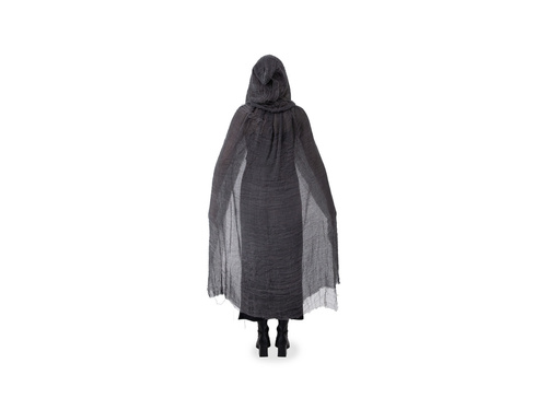 Peleryna z kapturem - czarna - 120 cm