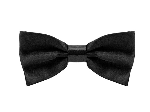 Black bow-tie - 12 cm - 1 pc 