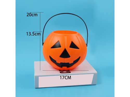 Wiaderko Dynia na Halloween  - 18 cm - 1 szt.