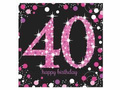 Fortieth birthday napkins - 33cm - 16 pcs.