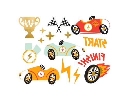 Washable tattoos Cars - 11 pcs.