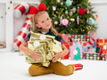 Torebki prezentowe złote Merry Christmas - 3 szt.