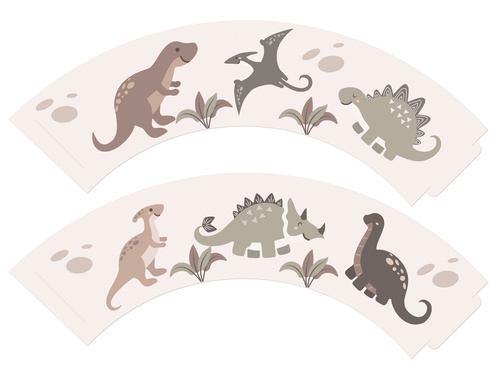 Cupcake papers Dinosaurs - 6 pcs.