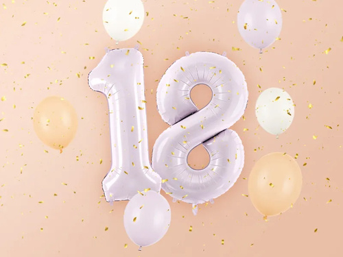 Number 8 Purple Foil Balloon - 72 cm - 1 pc