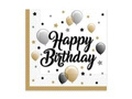 Birthday napkins balloons and stars - 33 cm - 20 pcs.